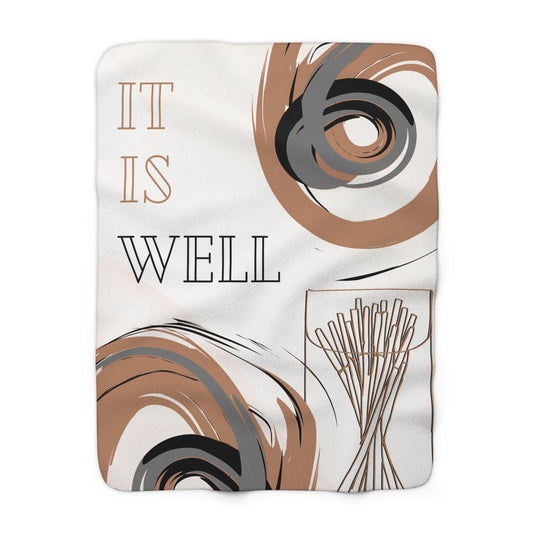 It Is Well - Sherpa Fleece Blanket