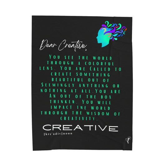 Dear Creative - Velveteen Blanket